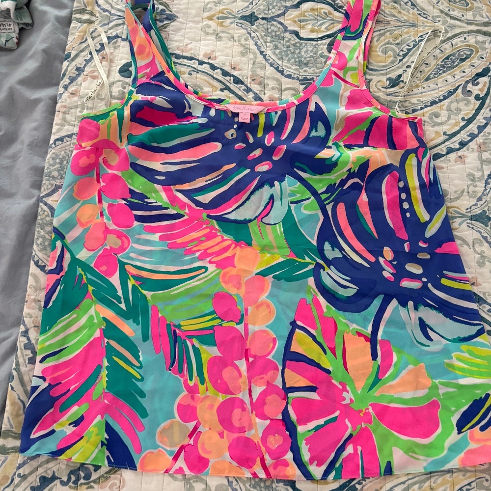 Silk Lily Pulitzer tank top